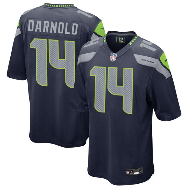Youth Seattle Seahawks #14 Sam Darnold Nike Navy Limited Jersey