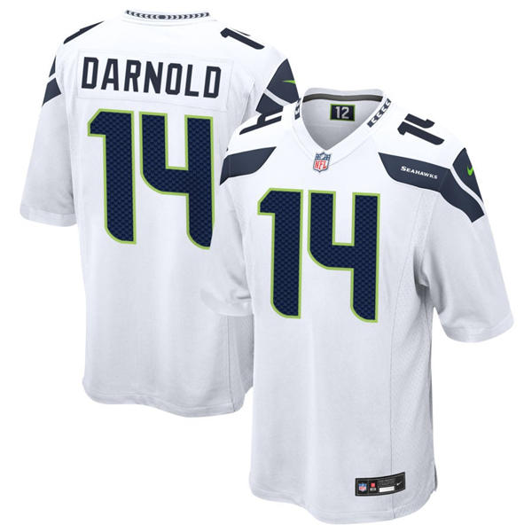 Youth Seattle Seahawks #14 Sam Darnold Nike White Limited Jersey