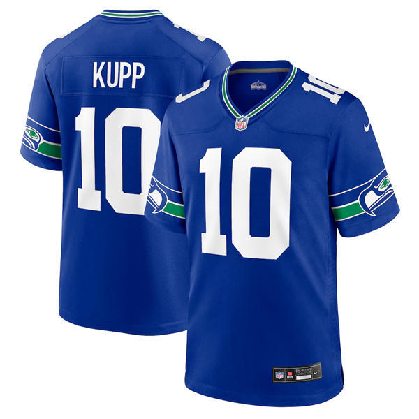 Youth Seattle Seahawks #10 Cooper Kupp Royal Throwback Limited Jersey