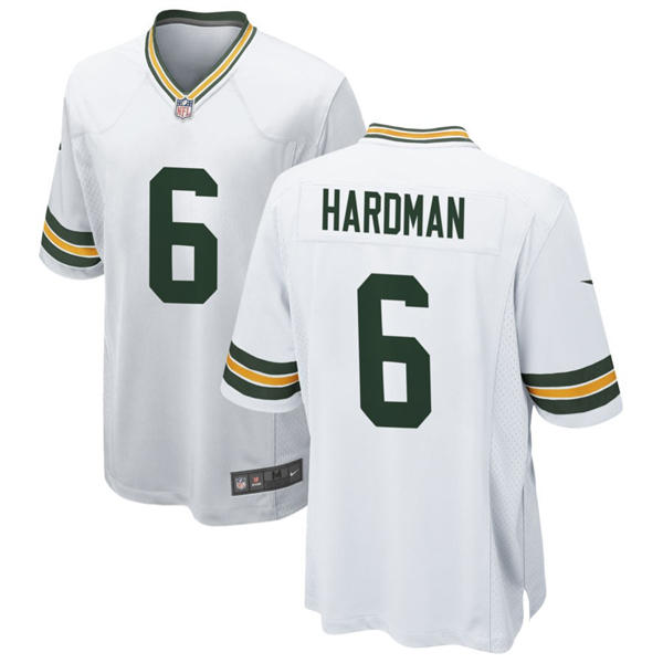 Mens Green Bay Packers #6 Mecole Hardman Nike White F.U.S.E. Vapor Limited Jersey
