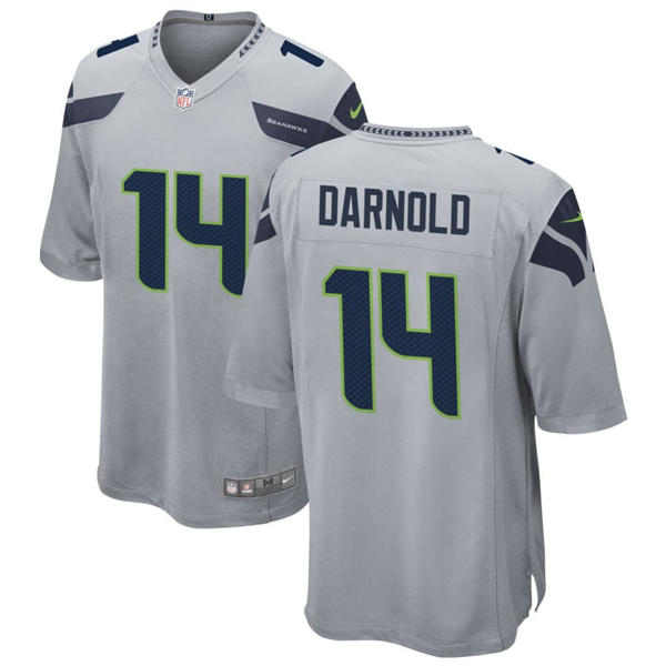 Men's Seattle Seahawks #14 Sam Darnold Nike Gray Alternate Vapor F.U.S.E. Limited Jersey