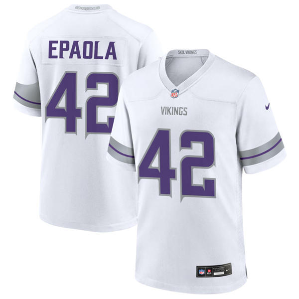 Men's Minnesota Vikings #42 Andrew DePaola Nike White Alternate Vapor F.U.S.E. Winter Warrior Limited Jersey