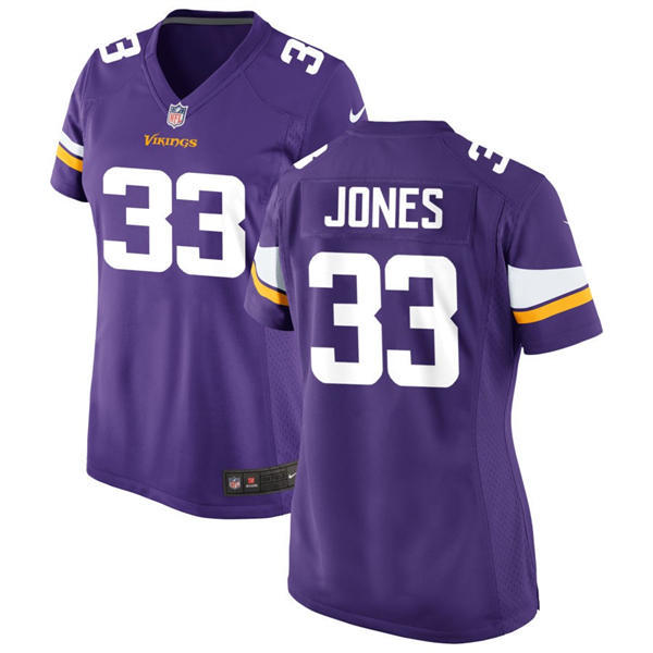 Womens Minnesota Vikings #33 Aaron Jones Nike Purple Limited Jersey