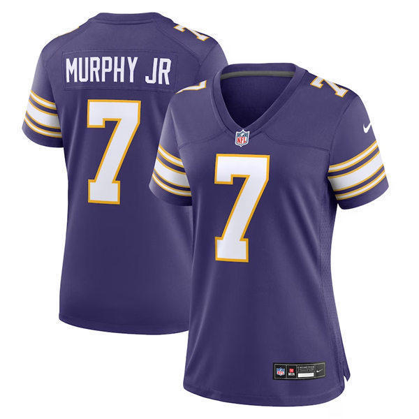 Women's Minnesota Vikings #7 Byron Murphy Jr. Purple Classic Limited Jersey