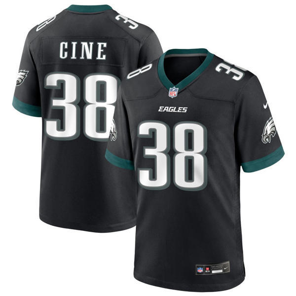 Mens Philadelphia Eagles #38 Lewis Cine Nike Black Alternate F.U.S.E. Vapor Limited Jersey