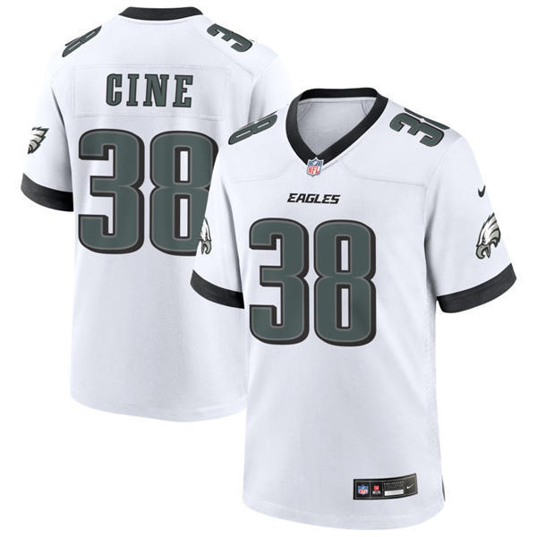 Mens Philadelphia Eagles #38 Lewis Cine Nike White F.U.S.E. Vapor Limited Jersey