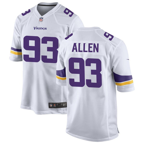 Men's Minnesota Vikings #93 Jonathan Allen Nike White F.U.S.E. Vapor Limited Jersey