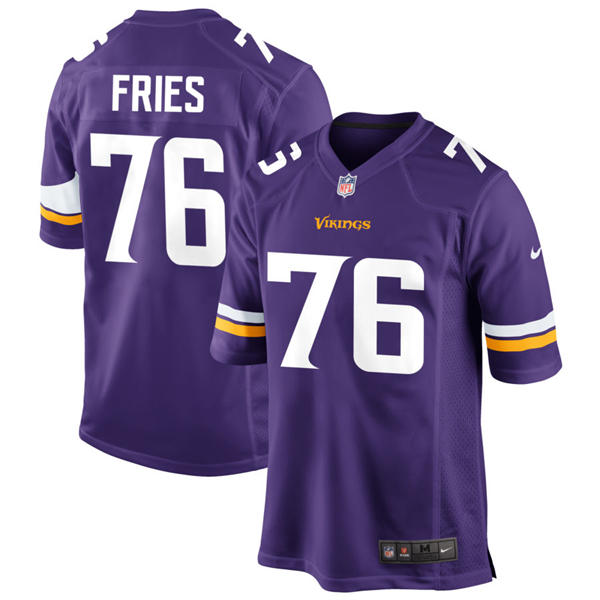Men's Minnesota Vikings #76 Will Fries Nike Purple F.U.S.E. Vapor Limited Jersey