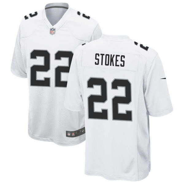 Men's Las Vegas Raiders #22 Eric Stokes Nike White Vapor F.U.S.E. Limited Player Jersey