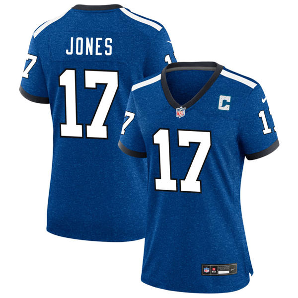 Women's Indianapolis Colts #17 Daniel Jones Royal Indiana Nights Alternate Limited Jersey