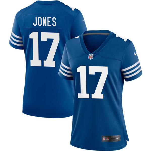 Women's Indianapolis Colts #17 Daniel Jones Nike Royal Alternate Retro Limited Jersey