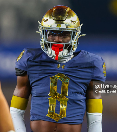 Mens Youth Notre Dame Fighting Irish #8 Adon Shuler Navy 2024SHAMROCK College Football Game Jersey