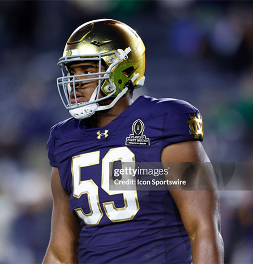 Mens Youth Notre Dame Fighting Irish #59 Aamil Wagner 2025 Navy College Football Game Jersey