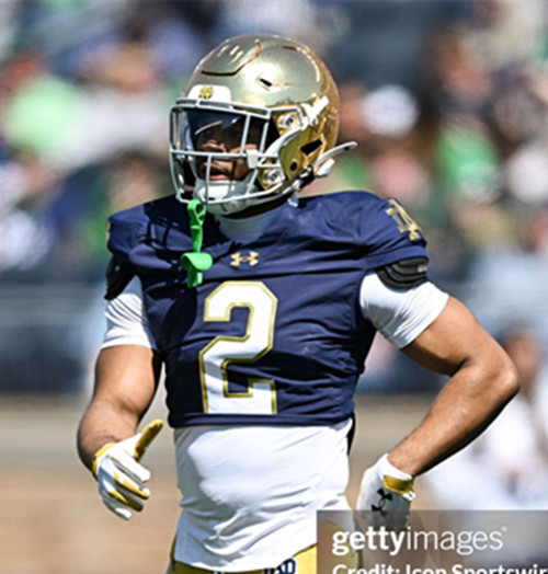 Mens Youth Notre Dame Fighting Irish #2 Will Pauling 2025 Navy College Football Game Jersey