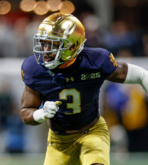 Mens Youth Notre Dame Fighting Irish #3 Jaylen Sneed 2025 Navy College Football Game Jersey