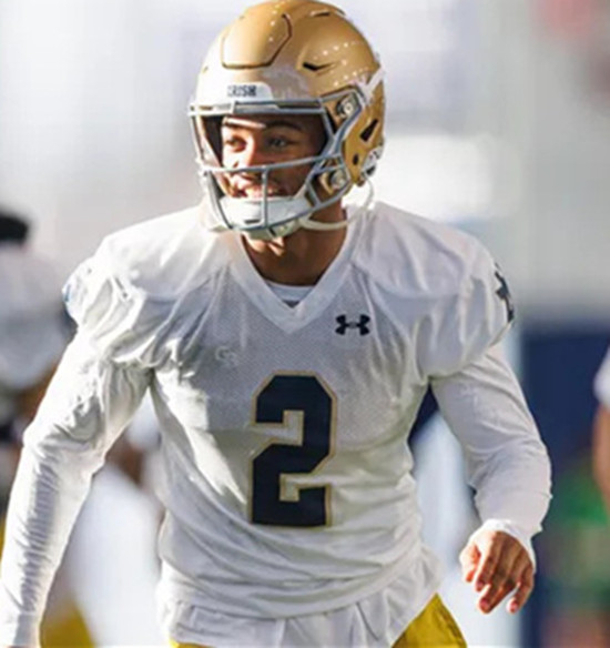 Mens Youth Notre Dame Fighting Irish #2 Will Pauling 2025 White College Football Game Jersey