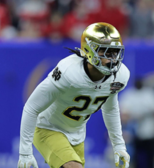 Mens Youth Notre Dame Fighting Irish #27 Kyngstonn Viliamu-Asa 2025 White College Football Game Jersey