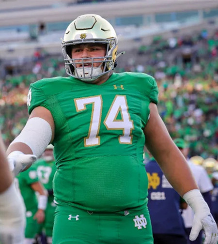 Mens Youth Notre Dame Fighting Irish #74 Billy Schrauth Green White College Football Game Jersey