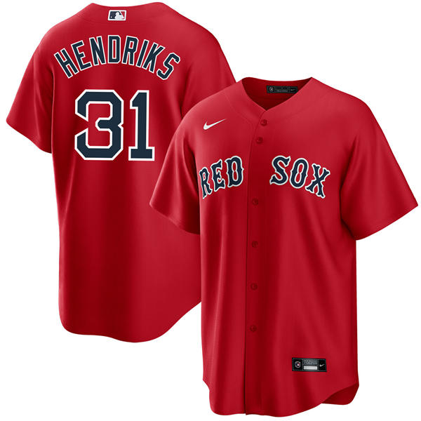 Mens Boston Red Sox #31 Liam Hendriks Nike Red Alternate with Name Limted Jersey