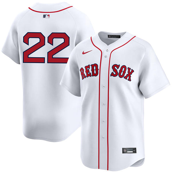 Mens Boston Red Sox #22 Garrett Whitlock Nike White Home Limted Player Jersey