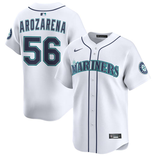 Men's Seattle Mariners #56 Randy Arozarena Nike White Home Limited Player Jersey