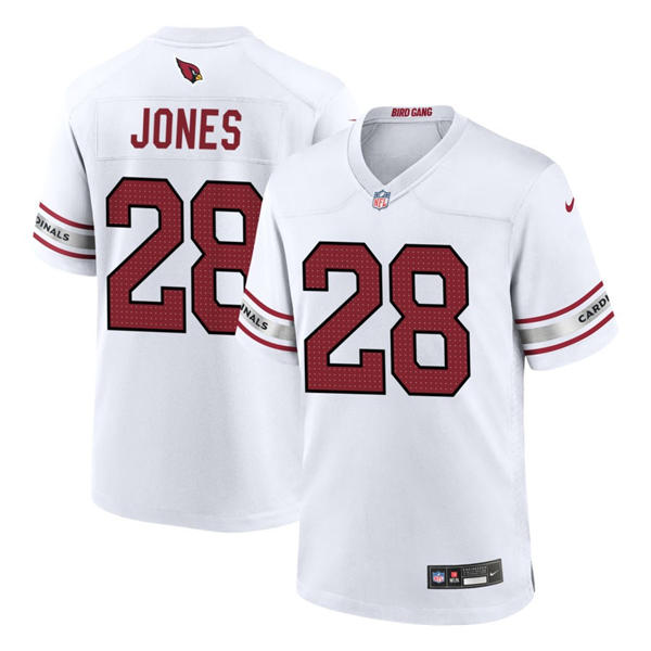 Mens Arizona Cardinals #28 Elijah Jones White Vapor F.U.S.E. Limited Jersey