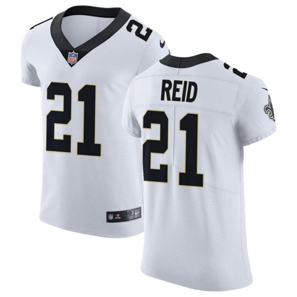 Mens New Orleans Saints #21 Justin Reid Nike White Vapor F.U.S.E Limited Jersey