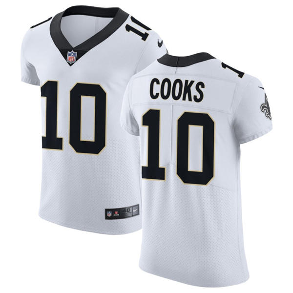 Mens New Orleans Saints #10 Brandin Cooks Nike White Vapor F.U.S.E Limited Jersey