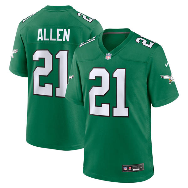 Men's Philadelphia Eagles #21 Eric Allen Nike Kelly Green Retro F.U.S.E. Vapor Limited Jersey