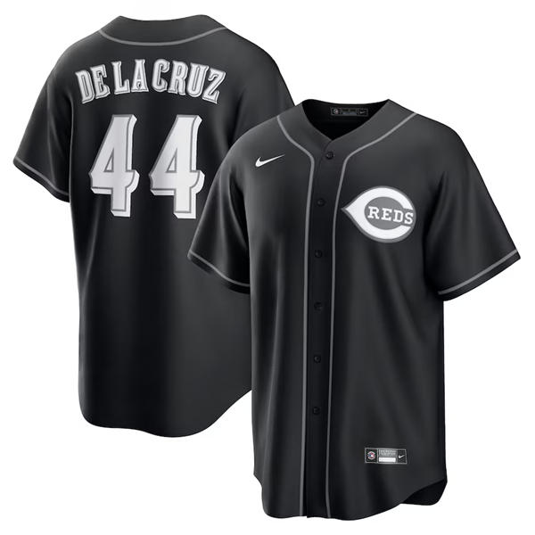 Men's Cincinnati Reds #44 Elly De La Cruz Nike Black Fashion Jersey