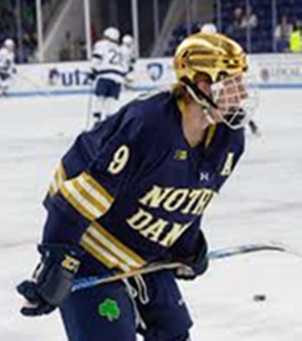 Mens Youth Notre Dame Fighting Irish #9 Grant Silianoff Navy College Hockey Game Jersey