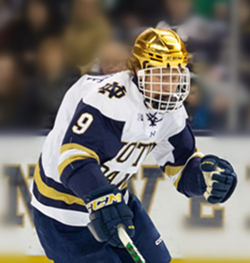 Mens Youth Notre Dame Fighting Irish #9 Grant Silianoff White College Hockey Game Jersey