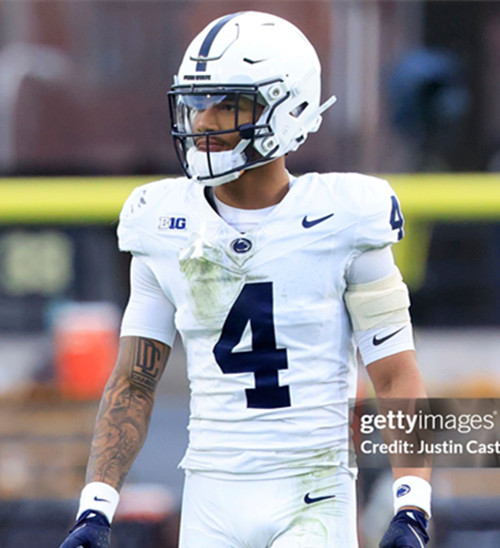 Mens Youth Penn State Nittany Lions #4 A.J.Harris White College Football Game Jersey