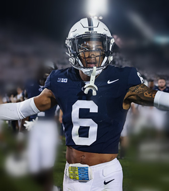 Mens Youth Penn State Nittany Lions #6 Zakee Wheatley Navy College Football Game Jersey