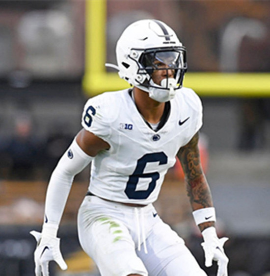 Mens Youth Penn State Nittany Lions #6 Zakee Wheatley White College Football Game Jersey