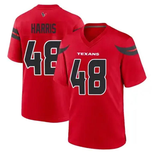 Men's Houston Texans #48 Christian Harris Nike Red Alternate F.U.S.E. Limited Player Jersey