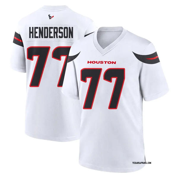 Men's Houston Texans #77 LaDarius Henderson Nike White Vapor F.U.S.E. Limited Player Jersey