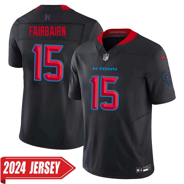 Men's Houston Texans #15 Ka'imi Fairbairn Nike Navy Red 2nd Alternate H-Town F.U.S.E. Limited Player Jersey