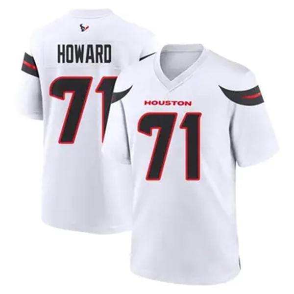 Mens Houston Texans #71 Tytus Howard Nike White Vapor F.U.S.E. Limited Player Jersey