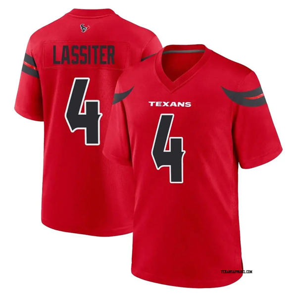 Men's Houston Texans #4 Kamari Lassiter Nike Red Alternate F.U.S.E. Limited Player Jersey