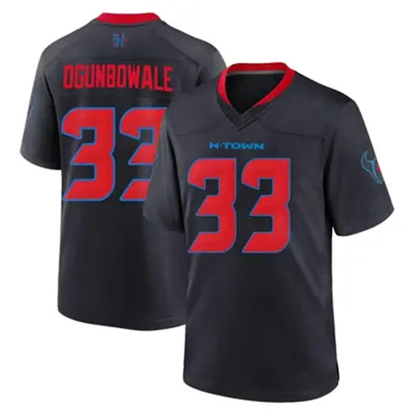 Mens Houston Texans #33 Dare Ogunbowale Nike Navy Red 2nd Alternate H-Town F.U.S.E. Limited Player Jersey