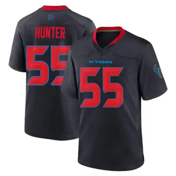 Men's Houston Texans #55 Danielle Hunter Nike Navy Red 2nd Alternate H-Town F.U.S.E. Limited Player Jersey