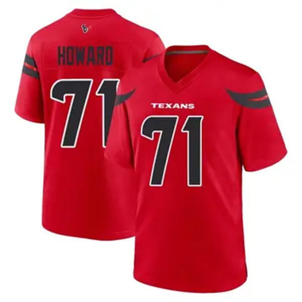 Mens Houston Texans #71 Tytus Howard Nike Red Alternate F.U.S.E. Limited Player Jersey
