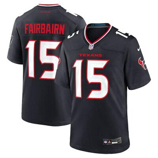 Men's Houston Texans #15 Ka'imi Fairbairn Nike Navy White Alternate F.U.S.E. Limited Player Jersey