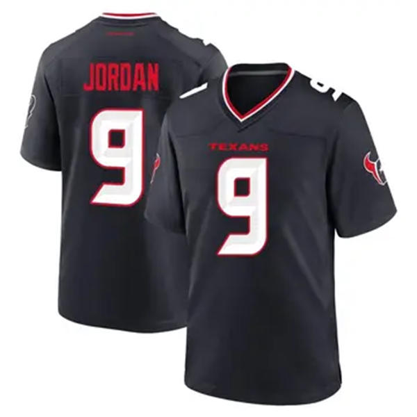 Mens Houston Texans #9 Brevin Jordan Nike Navy White Alternate F.U.S.E. Limited Player Jersey
