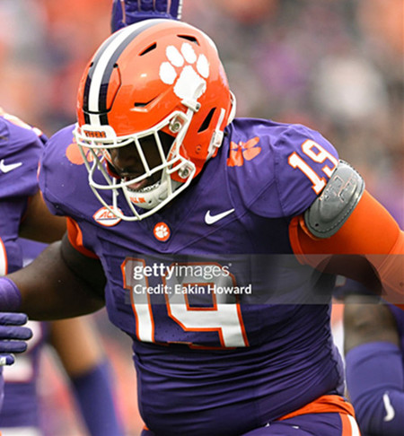 Mens Youth Clemson Tigers #19 DeMonte Capehart Purple College Football Game Jersey