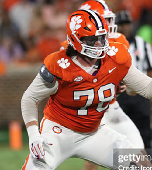 Mens Youth Clemson Tigers #78 Blake Miller Orange College Football Game Jersey