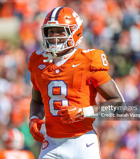 Mens Youth Clemson Tigers #8 Adam Randall Orange College Football Game Jersey