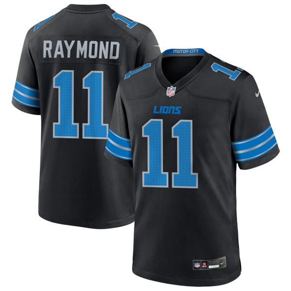 Mens Detroit Lions #11 Kalif Raymond Nike Black 2nd Alternate Vapor F.U.S.E. Limited Player Jersey