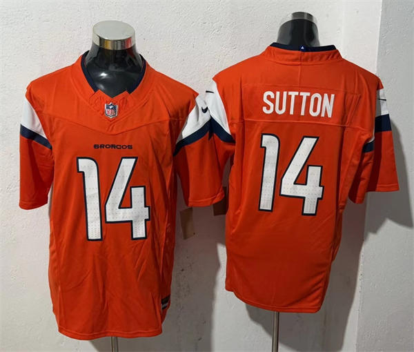 Youth Denver Broncos #14 Courtland Sutton Nike Orange Vapor Limited Jersey